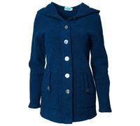 Reiff - Women's Wollfleecekapuzenjacke Mona - Merino jacket size XL, blue
