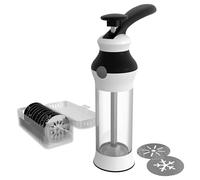 14-Piece Cookie Press Set - Upgraded - Stainless Steel Disks & Storage Case - Heavy-Duty Design