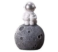 REIFOR Piggy Bank Money Box Astronaut With Planet Coin Bank Resin Money Jar For Space Decor Home Decoration Money Boxes For Adults