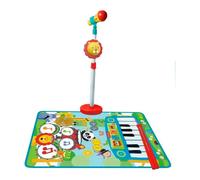 Reig Musicales And Piano Carpet Fisher Price With Micro Standing And Drumsticks Battery