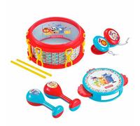 Reig Musicales Rainforest Musical Band Drum Set Musical Toy Red