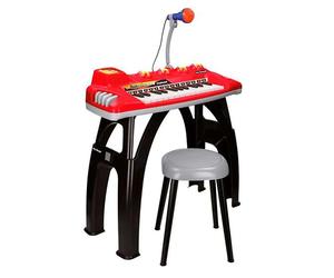 Reig Musicales Red Electronic Organ With 25 Keys And Lights 73x59x30 Cm