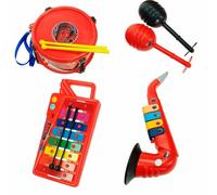 Reig Musicales Saxofon Maracas Drum Xylophone Orange
