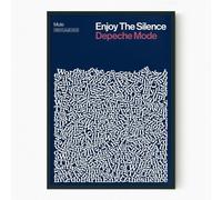Reign&Hail Enjoy the Silence - Depeche Mode - A4 - Black
