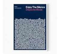 Reign&Hail Enjoy the Silence - Depeche Mode - A4 - White