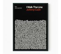 Reign&Hail I Walk the Line - Johnny Cash - A4 - Black