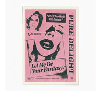 Reign&Hail Let Me be Your Fantasy - A0 - Pink - No Frame
