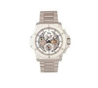 Reign Men's Commodus Automatic Skeleton Bracelet Watch in Silver Reign Silver One Size