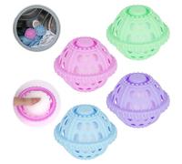 ReignSword 4 Pack Pet Hair Remover for Laundry, Anti-Entanglement Reusable Floating Dog Cat Fur Dryer Catcher Balls for Washing Machine, Lint Trap Cleaner & Pet Hair Lint Catcher for Clothes