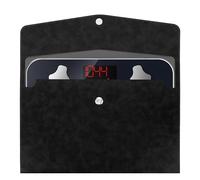 ReignSword Carrying Bag for Smart Scale, Compatible with Renpho Travel Scale Elis Go, 11.02In x 7.09In, Vegan Leather Replaceable Protective Pouch Bathroom Scales for Body Weight (Black)