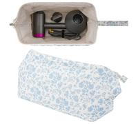 ReignSword Hair Tools Travel Bag Compatible with Shark FlexStyle, Dyson Airwrap, Revlon Hairdryer Case, Hair Styling Accessories Storage Waterproof Organizer (Floral)
