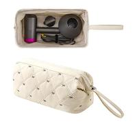 ReignSword Hair Tools Travel Bag Compatible with Shark FlexStyle, Dyson Airwrap, Revlon Hairdryer Case, Hair Styling Accessories Storage Waterproof Organizer (Beige)