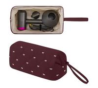 ReignSword Hair Tools Travel Bag Compatible with Shark FlexStyle, Dyson Airwrap, Revlon Hairdryer Case, Hair Styling Accessories Storage Waterproof Organizer (Angolan Red)