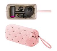 ReignSword Hair Tools Travel Bag Compatible with Shark FlexStyle, Dyson Airwrap, Revlon Hairdryer Case, Hair Styling Accessories Storage Waterproof Organizer (Pink)