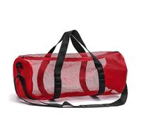 ReignSword Mesh Duffle Bag for Scuba Dive or Snorkel, 22.8 x 10.6 x 10.6 Inches Portable Snorkeling Equipment Carry Bag with Adjustable Shoulder Strap (Red)