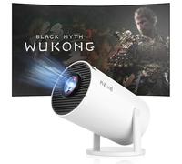 Reiie HY300PRO Mini Projector 4K Support, Auto Horizontal Correction, 180°Rotatable Portable Projector, WiFi 6 + BT 5.0 with Android 11.0, Outdoor Home Cinema Video Projector for Phone/PC/Lap/PS5