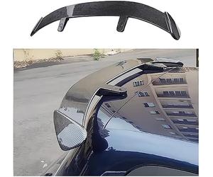 REIJAX Car Rear Spoiler for Ford Puma MK2 ST Line X 2020-2023, ABS Car Rear Trunk Spoiler, Rear Window Spoiler Wing, Car Tail Wing, Modification Accessories,B-Carbon Fiber Look