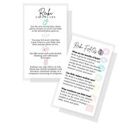 Reiki Aftercare and FAQ Client Cards | 50 Pack | 2 x 3.5” Business Cards for Practitioners to give After Session White with Chakra Symbols Spiritual Healing Massage Therapy What to Expect from Reiki
