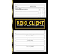 Reiki client journal intake and session forms for reiki practitoners and energy healing forms