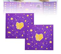 Reiki Crystal Halloween Countdown Gift Box, 2025 Reikicrystal Healing Crystals Stones, Halloween Christmas Calendar Contains 24 Gifts, Calendars for Adults And Teens(2PCS)
