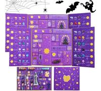 Reiki Crystal Halloween Countdown Gift Box,Halloween Advent Calendar 2025 - Contains Mystical Crystals,The Magic Of Healing And Energy Transfer,Natural Gemstone Gift Set,Gemstone Decor (2PCS)