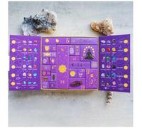 Reiki Crystal Halloween Countdown Gift Box, The Magic of Healing and Energy Transfer, 2025 Halloween Advent Calendar Crystals & Healing Stones, 24 Days Advent Calendar for Family