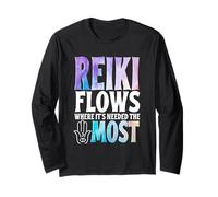 Reiki Flows Where It's Needed The Most Symbol Long Sleeve T-Shirt