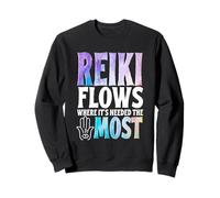 Reiki Flows Where It's Needed The Most Symbol Sweatshirt