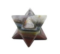 Reiki Gemstone Seven Chakra 8 Point Star Merkaba 20 To 25 mm Approx Set Of 10 Pcs-Blessfull Healing