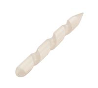 Reiki Healing Gift Selenite Pencil Massage/Spiral Shape Wand Stone 5 to 6" Inches Approx -Blessfull Healing