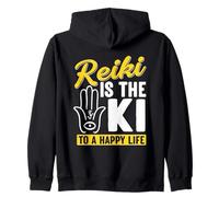 Reiki Is The Ki To A Happy Life Healing Energy Zip Hoodie