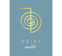 Reiki Master Cho Ku Rei Notebook | Blue and Gold Theme: Large 8.5x11in Lined Journal for Your Reiki Practice, Meditation and Energy Healing
