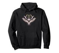 Reiki Master Woman Feminine Lotus Moon Healing Energy Pullover Hoodie