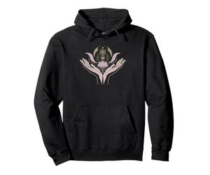 Reiki Master Woman Feminine Lotus Moon Healing Energy Pullover Hoodie