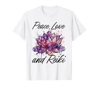 Reiki Master Yoga Chakra Pilates Peace Love and Reiki T-Shirt