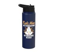 Reiki Mom Like A Regular Mom But Much More Relaxed Stainless Steel Insulated Water Bottle