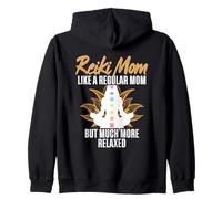 Reiki Mom Like A Regular Mom But Much More Relaxed Zip Hoodie