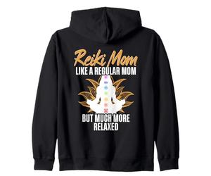 Reiki Mom Like A Regular Mom But Much More Relaxed Zip Hoodie