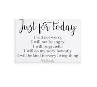 Reiki Principles Posters for Room Aesthetic Canvas Wall Art Bedroom Decor16x24inch(40x60cm)