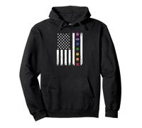 Reiki Women USA Flag Chakra Pullover Hoodie
