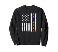 Reiki Women USA Flag Chakra Sweatshirt