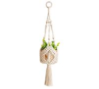 REIKOMO Macrame Plant Hangers with Tassels, Hanging Planter Baskets, Boho Decor Hanging Plant Holders, Suitable for Indoor Plants