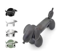 Reimagine Discovery Dachshund Decor, Weiner Dog Stuff, Home Decor Jeff Koons Balloon Dog Sculpture, Cute Desk Decor for Dog Moms or Dog Dads, Work from Home Must Haves, Gifts for Dog Lovers (Black)