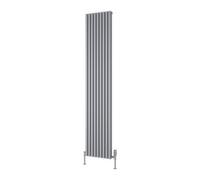 Reina Albano Aluminium Vertical Radiator - 1800 X 350mm - Silver