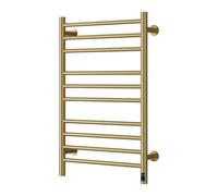 Reina Arnage Electric Only Towel Radiator - 800 X 500mm - Brushed Brass