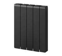 Reina Aron Aluminium Electric Designer Radiator With Lcd Display - 570 X 450mm - Black