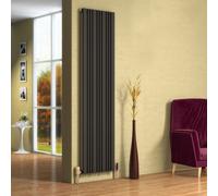 Reina Bonera Vertical Flat Panel Central Heating Radiator - 1800 X 456mm - Anthracite