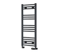 Reina Capo Flat Heated Designer Ladder Towel Rail - 1000 X 400 mm - Anthracite
