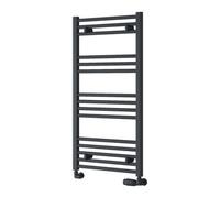 Reina Capo Flat Heated Designer Ladder Towel Rail - 1000 X 500 mm - Anthracite