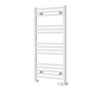 Reina Capo Flat Heated Designer Ladder Towel Rail - 1000 X 500 mm - White